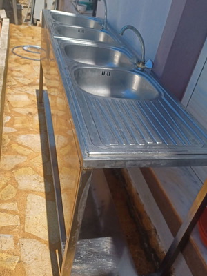 Stainless Steel Sink Used With 4 Basins 60x2 Meters