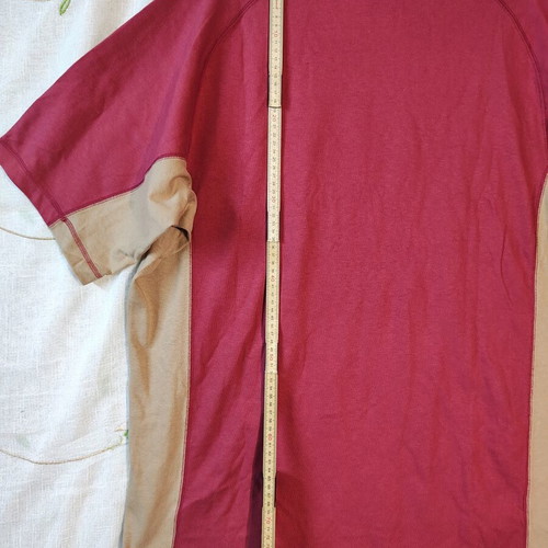 The North Face Tekware vintage men's t-shirt XXL like new, burgundy and beige