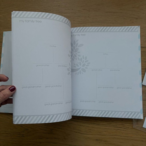 Memory album for newborn new with footprint