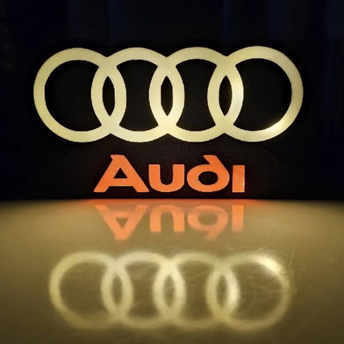 3D LED Lightbox Audi new decorative illuminated sign