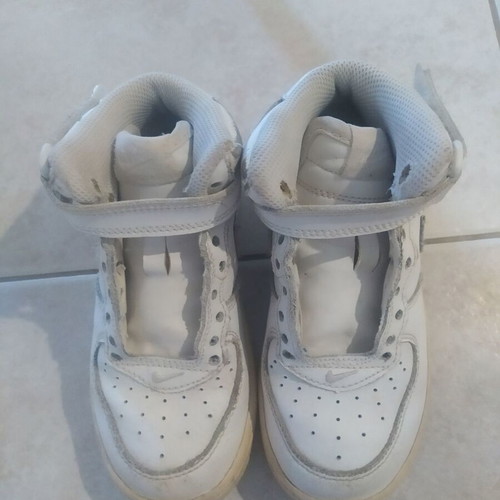 Nike leather boots used, white, size 26