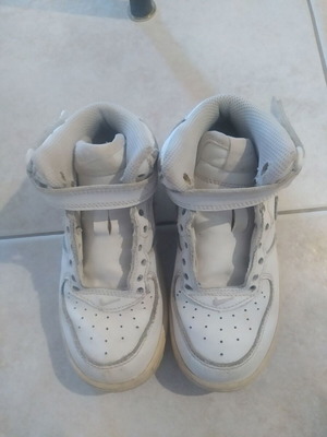 Nike leather boots used, white, size 26