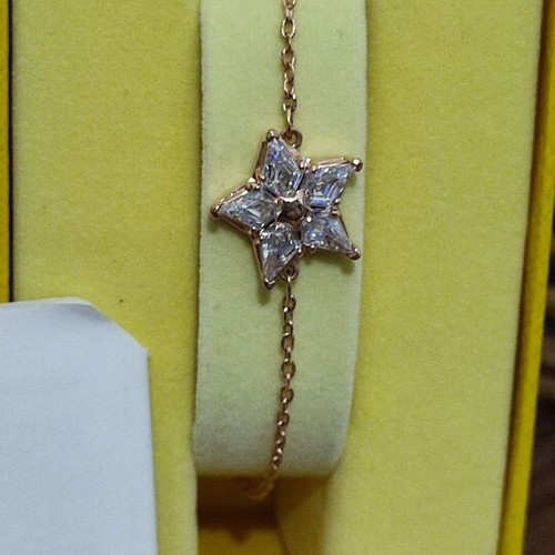 Swarovski bracelet Stella collection new, pink gold tone