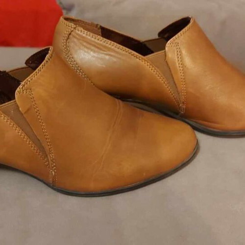 Tamaris leather anatomical shoes like new, tan size 39