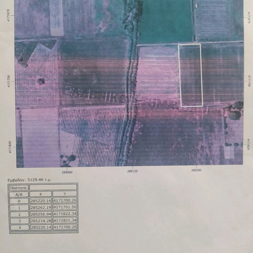 Arable agricultural land 5,129 m² in Ilia, Ancient Olympia