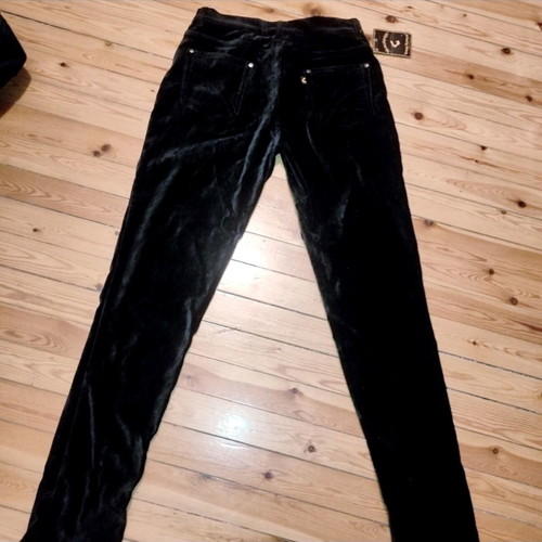 Vivienne Westwood Anglomania Black Velvet Jeans New with Tags