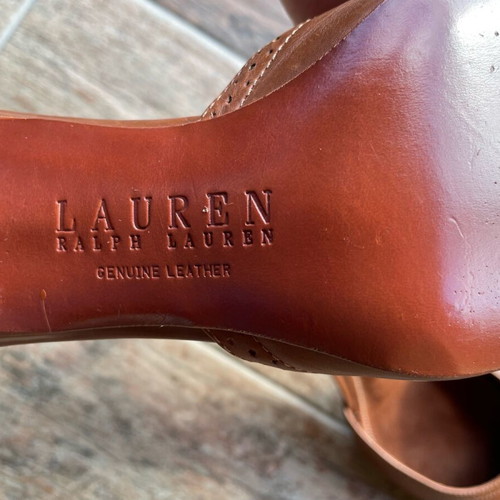 Ralph Lauren brown pumps size 38 new with low heel