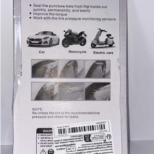 Emergency tire repair tool kit new, 7 pieces for cars and motorcycles