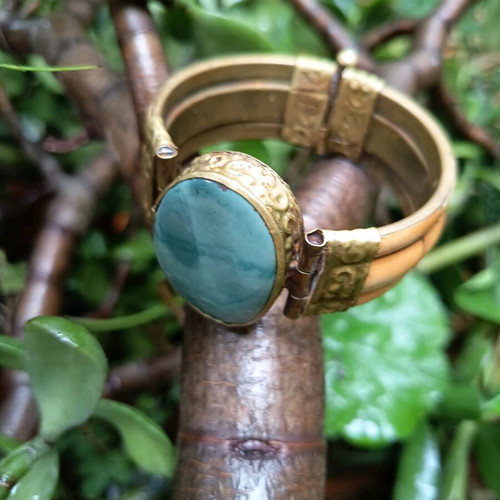 Moroccan boho bracelet used with copper details