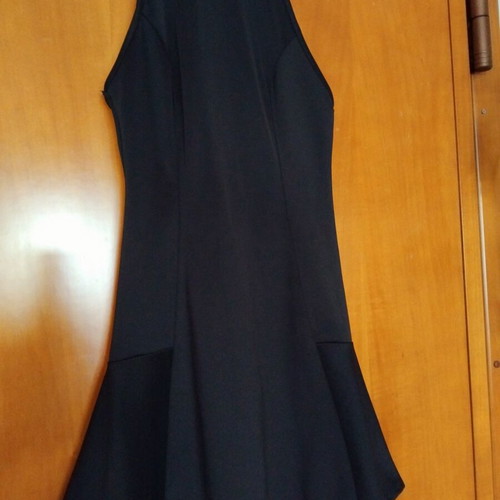 Bershka off-shoulder mini dress like new, black, sizes S and M
