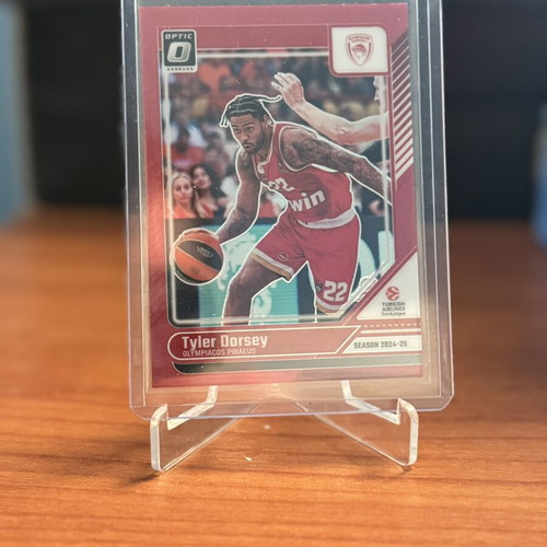24-25 Panini EuroLeague Donruss Tyler Dorsey Red 99 card Olympiacos