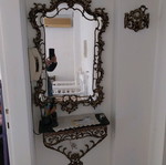 Vintage mirror with table used