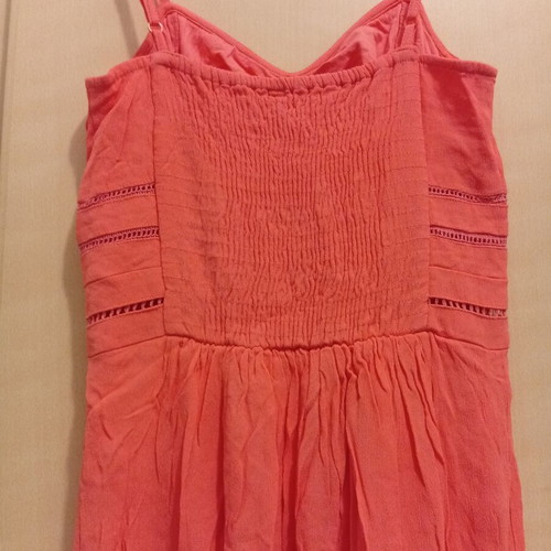 Naf Naf maxi dress used, coral pink, size XS