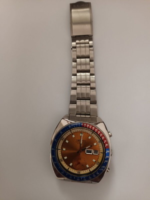 Seiko Chronograph 6139-6002 used, automatic, orange Pogue