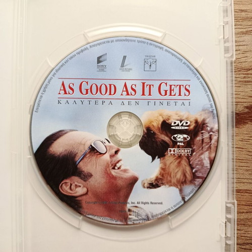 As Good As It Gets DVD used with Greek subtitles