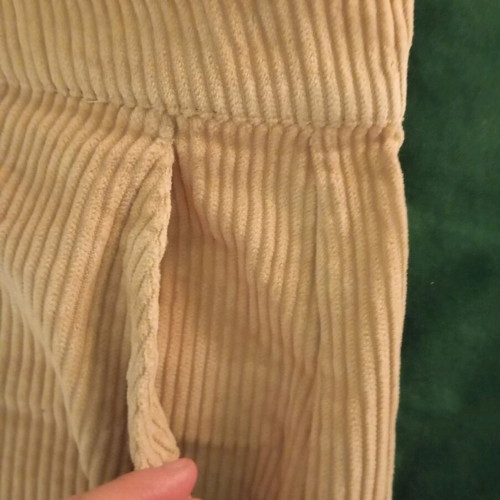 Reserved beige corduroy palazzo fit pants XL like new