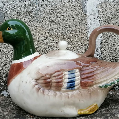 Duck teapot used, set of 2 Japanese
