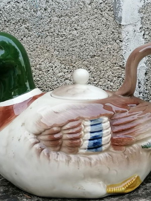 Duck teapot used, set of 2 Japanese