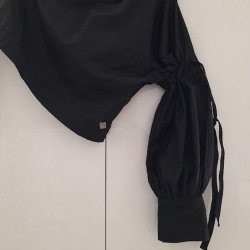 A.L.E. asymmetrical black blouse size M like new
