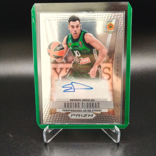 Panini Prizm 2023-24 Kostas Sloukas Base Auto Panathinaikos card like new