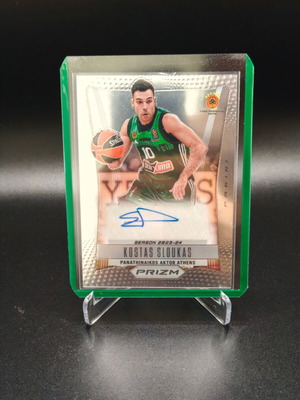 Panini Prizm 2023-24 Kostas Sloukas Base Auto Panathinaikos κάρτα σαν καινούργιο