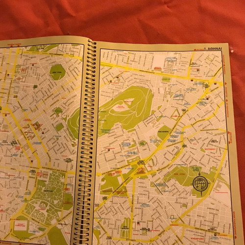 Map of Greece used, 1992 edition, spiral volume