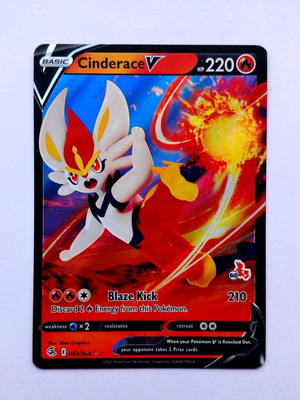 Κάρτα Pokemon Cinderace V form σαν καινούργιο