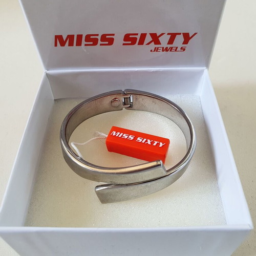 Miss Sixty Jewels bracelet with silver finish, like new, original box