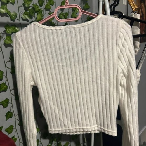 Shein long-sleeve blouse new, beige