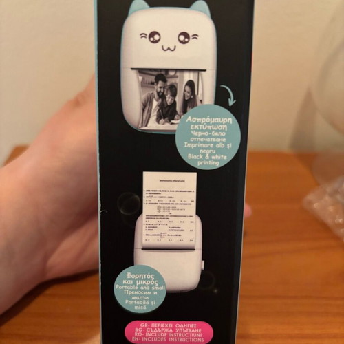 Mini Portable Thermal Printer with Bluetooth and 5 Thermal Paper Rolls