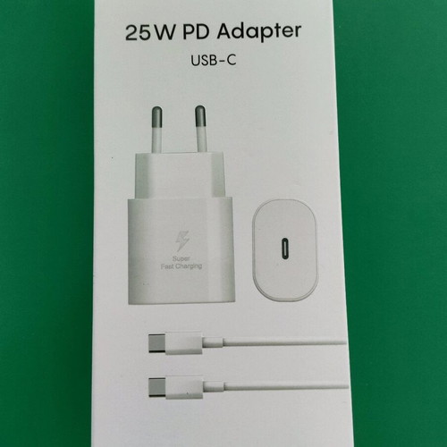 25w PD fast charger with type-C cable new