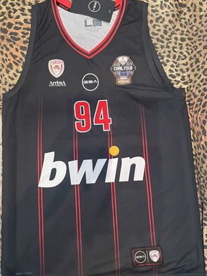 Olympiacos Fournier Large Final Four collectible jersey, new with tag