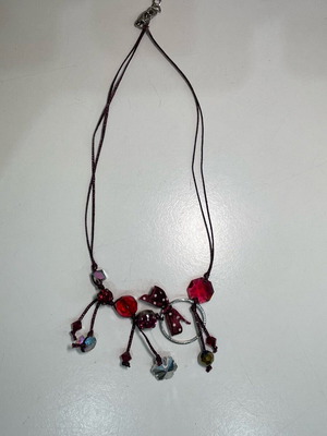 Fly pendant like new, boho style, red and multicolor