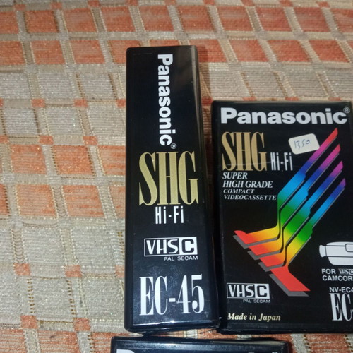 Panasonic SHG Hi-Fi EC-45 VHSC pack of 3 new