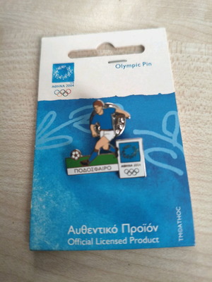 Athens 2004 Football Pin like new