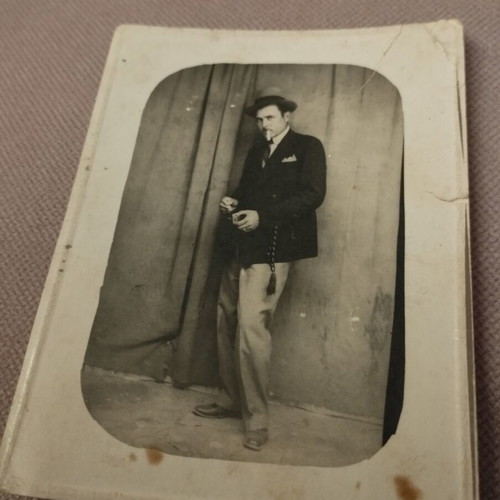 Napoleon Lapathiotis Authentic Vintage Photograph Postcard used