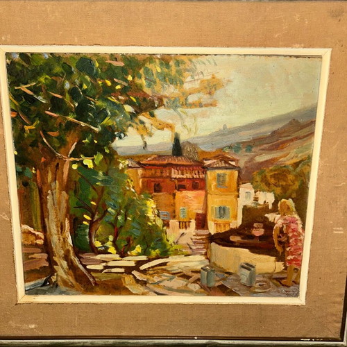 Periklis Vyzantios painting landscape like new