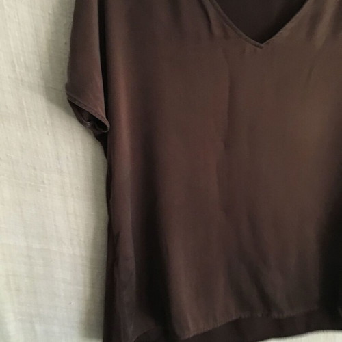 Hallhuber Donna elegant blouse like new, size L 40 12, brown
