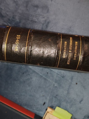 Rare Leather-bound Volume: Review of Economic & Political Sciences (1946-1948)