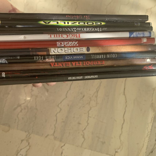 DVD movies set like new, one case broken