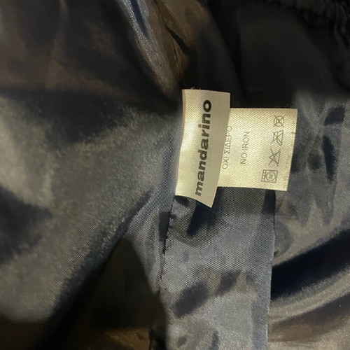 College Jacket Mandarino used, gray and blue, size Medium
