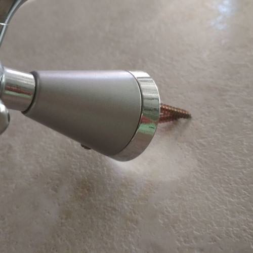 Bathroom accessory set like new with light, paper holder, and double hooks