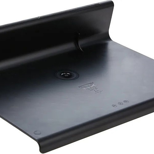 Laptop stand black like new with embossed pattern