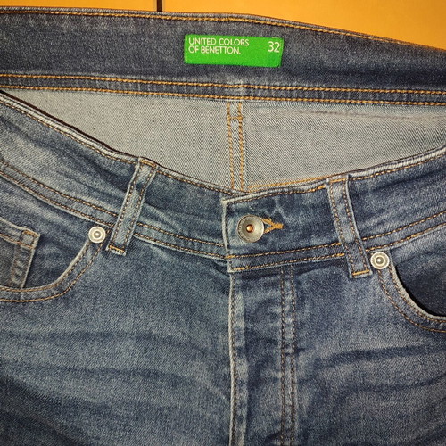 United Colors of Benetton men's jeans used, size 32, blue