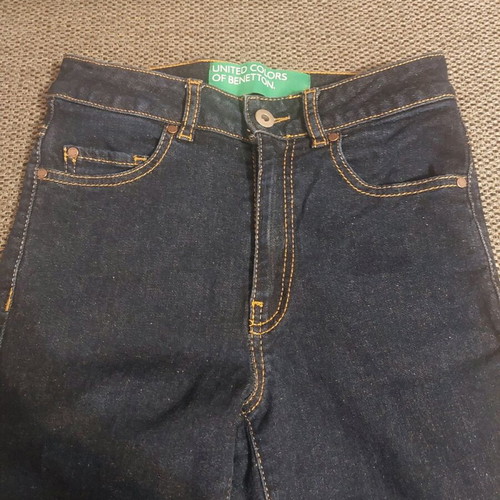 Benetton Jeans No 25 XXS Like New, Blue Denim, Straight Fit