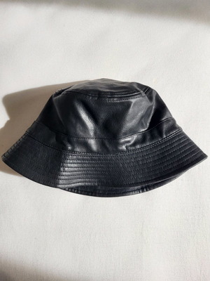 Leather hat new, size 57 cm