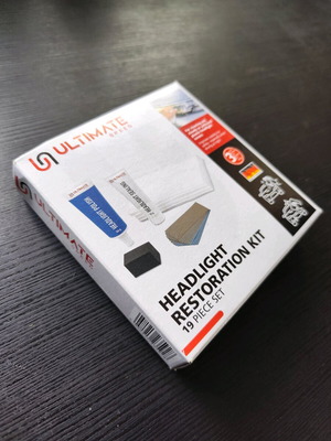 Headlight cleaning kit for car like new