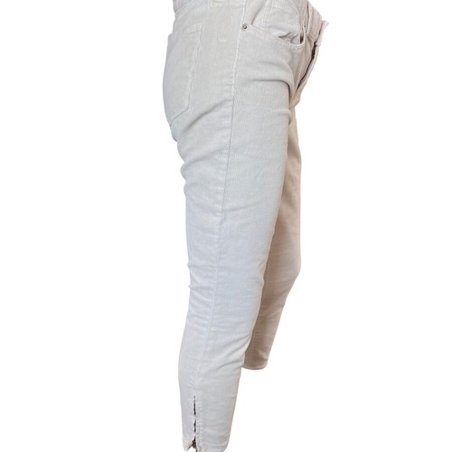 J.Crew velvet slim women's pants used, beige, size S