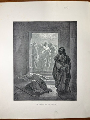 Engraving used Gustave Doré period 29x36