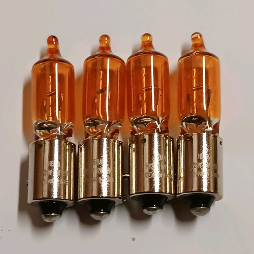 Hella HY21W bulbs new, set of 4, orange 12V 21W